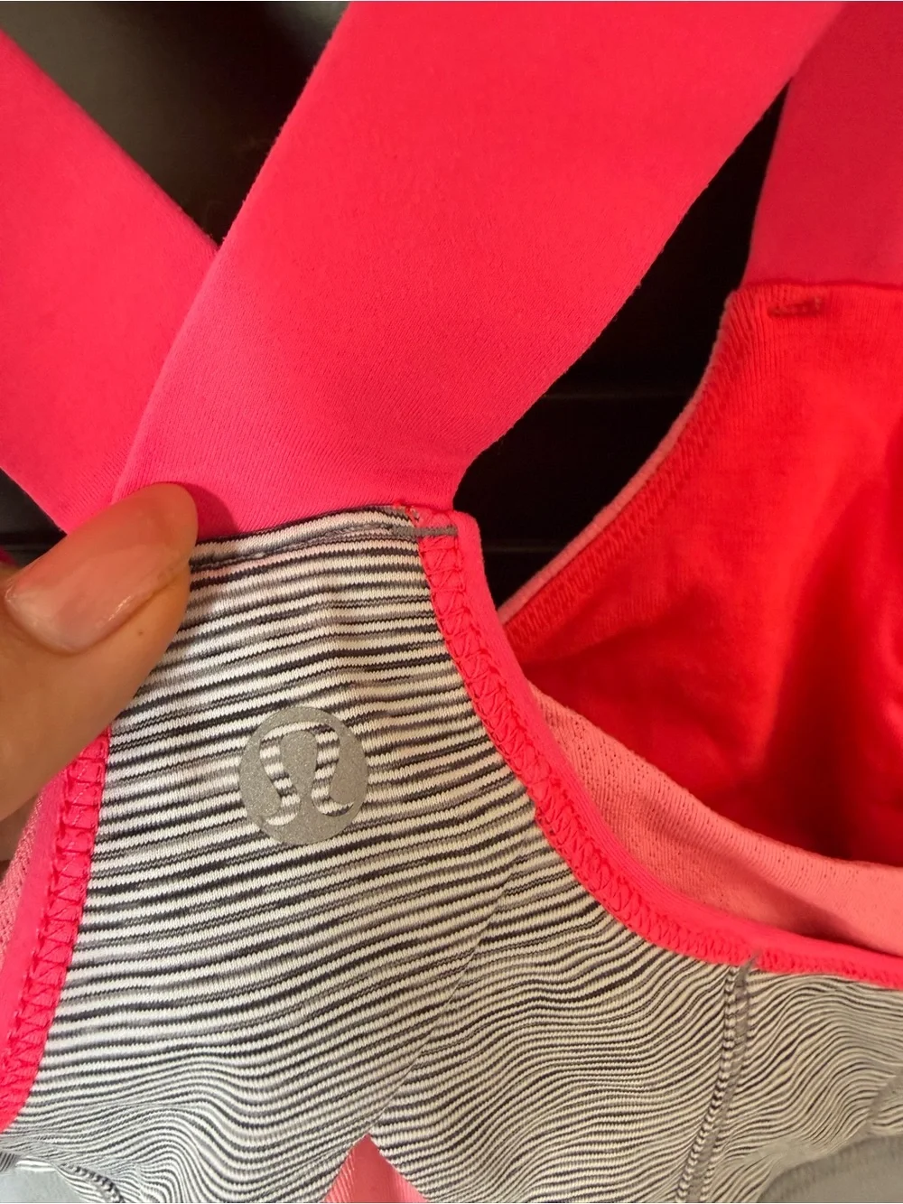 Lululemon Pink & Gray Active Tank